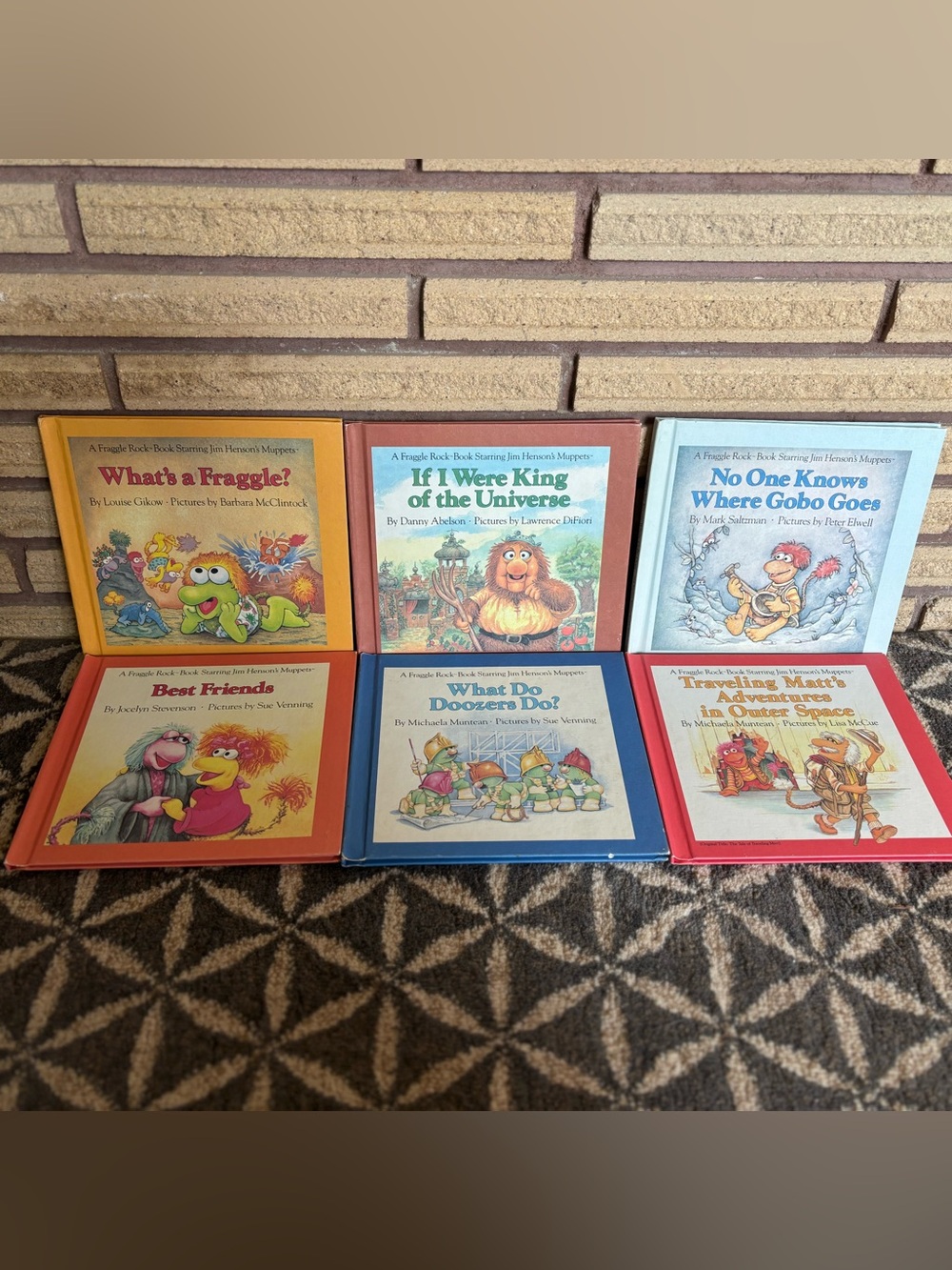 6 "A Fraggle Rock Book" Set - 80's Fraggle Rock Books - Jim Henson's Muppets